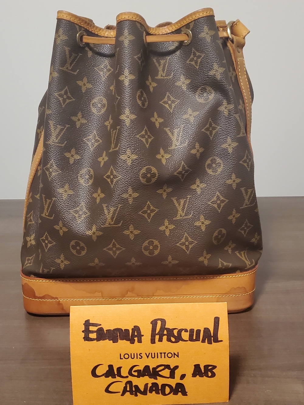 Louis Vuitton Monogram Noé Bucket Bag in Brown & Vachetta